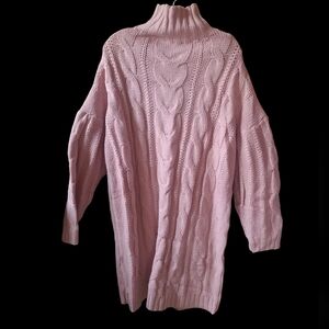 Casual sweater long sleeve turtle neck jumper xxl